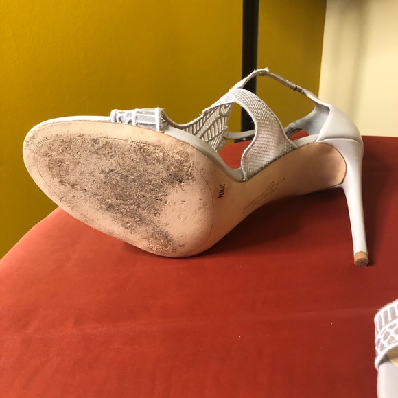 Vince Camuto Fabric top Heels S9.5 - Picture 3 of 6